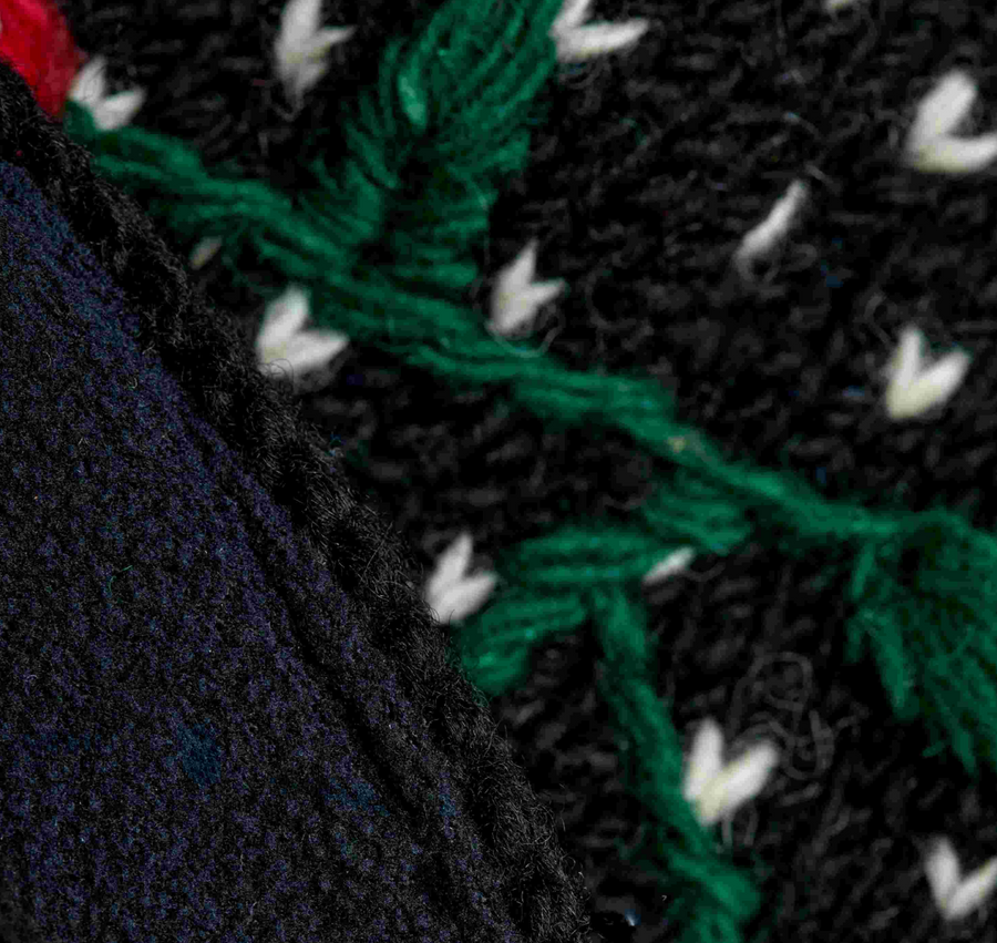 Cherries Noir Knit Beanie By Many Hands Robin Boutique