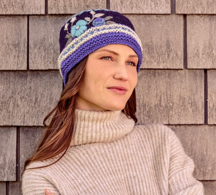 Color Block Arctic Knit Beanie By Many Hands Robin Boutique