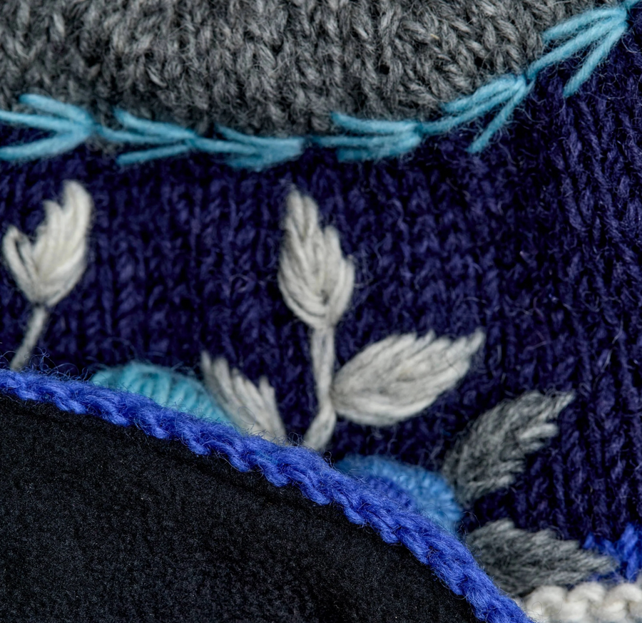 Color Block Arctic Knit Beanie By Many Hands Robin Boutique