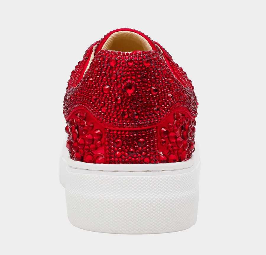 REILY Adult Red Rhinestone Platform Sneaker Shoes by Betsey Johnson