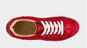 REILY Adult Red Rhinestone Platform Sneaker Shoes by Betsey Johnson