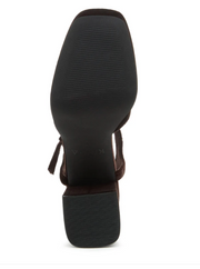 Kelsi Dagger Edna Mahogany Velvet Platform