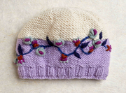 Flora Lavender Knit Beanie By Many Hands