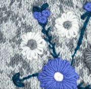 Lila Grey Knit Beanie By Many Hands