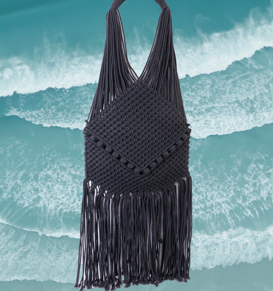 Macrame Shoulder Tote Handbag Robin Boutique