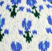 Ingrid Ecru Hand Knit Beanie Hat, Mittens and Fingerless Armwarmers By Many Hands