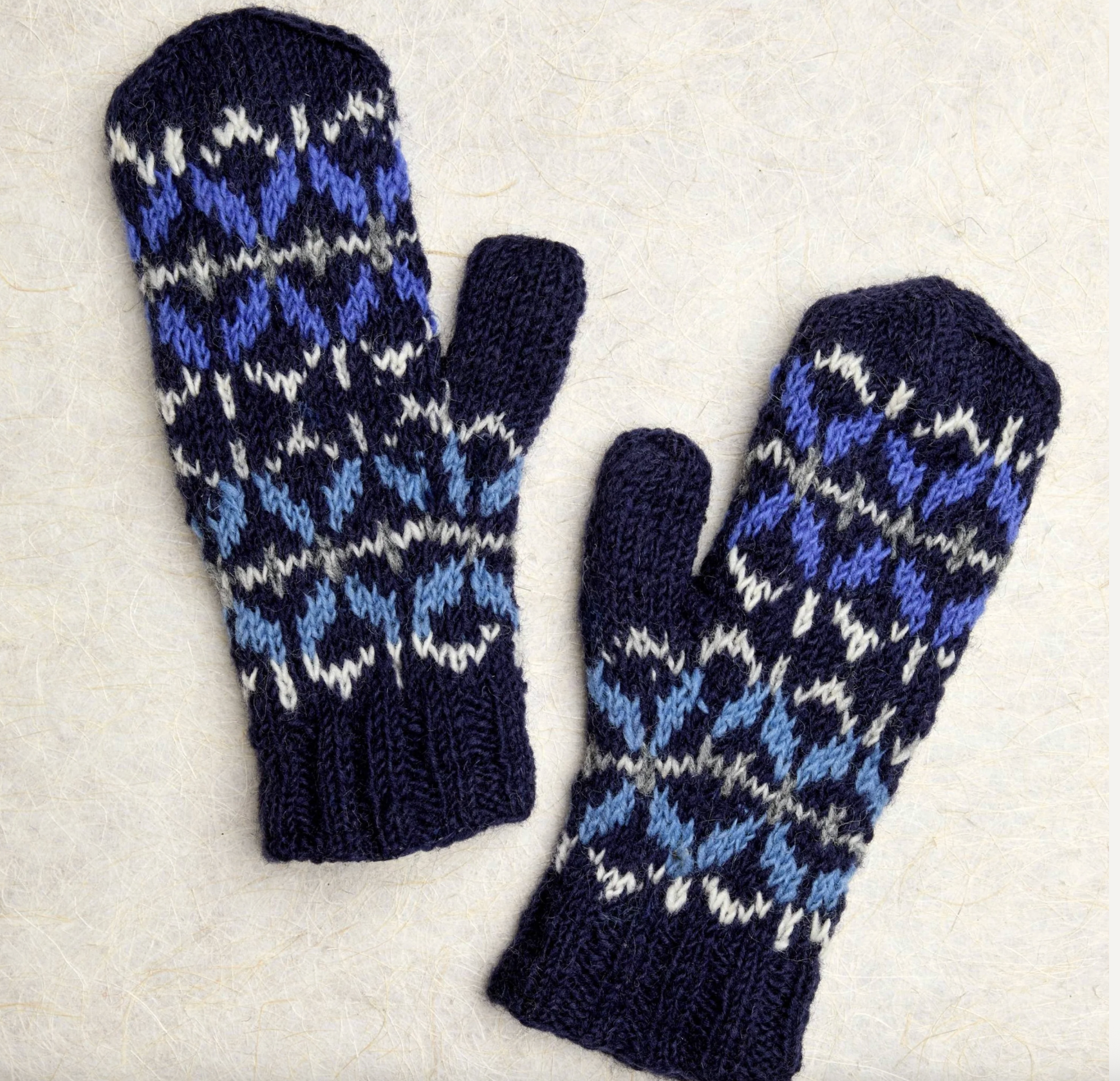 Freya Arctic Hand Knit Beanie Hat, Mittens and Fingerless Armwarmers By Many Hands Robin Boutique