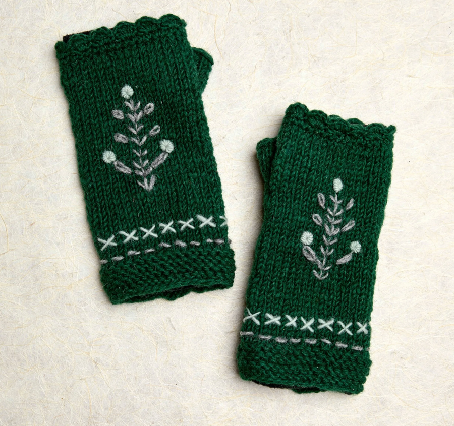 Daphne Knit Fingerless Armwarmers By Many Hands Robin Boutique