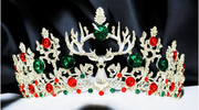 Christmas Silver Reindeer Tiarra Headband Crown