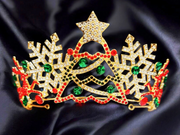 Christmas Reindeer Tiarra Headband Crown Robin Boutique