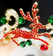 Christmas Reindeer Tiarra Headband Crown Robin Boutique