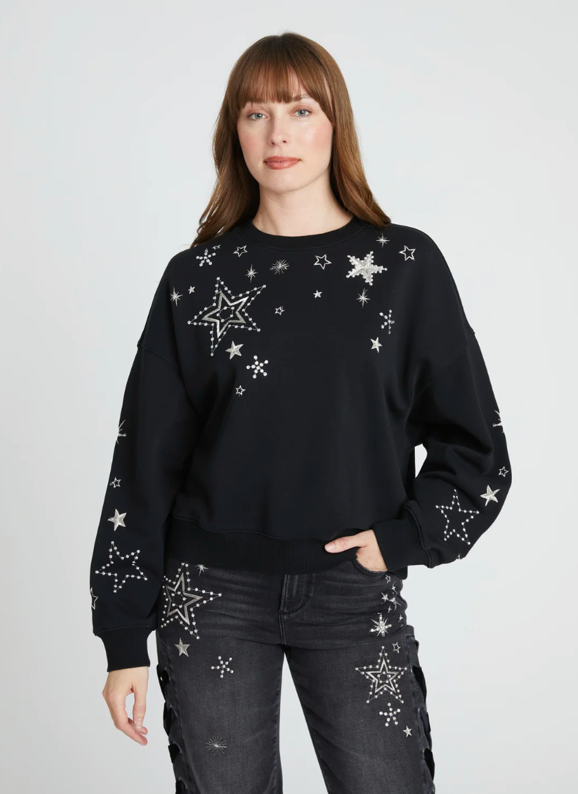 Teddy Crew Neck in Celestial by Driftwood Robin Boutique