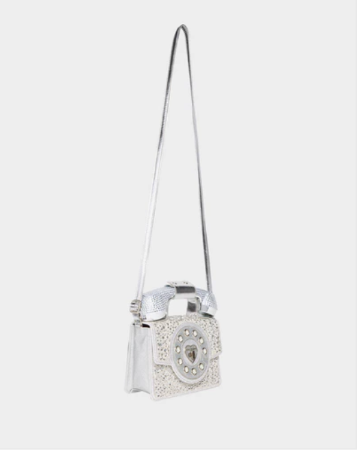 Kitsch Million Stars Phone Bag Silver bu Betsey Johnson