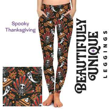 Spooky Thanksgiving Leggings - Robin Boutique-Boutique 