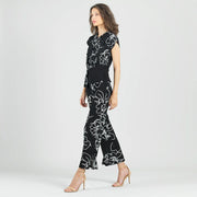 Crepe Knit Side Slit Ankle Pant by Clara Sun Woo