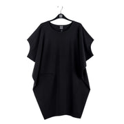 Knit Architectural Tunic in Black by Clara Sun Woo