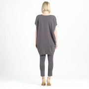 Knit Architectural Tunic in Mocha by Clara Sun Woo