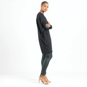 Knit Architectural Tunic in Black by Clara Sun Woo
