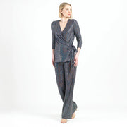Shimmer Sequin Wide Leg Pant by Clara Sun Woo