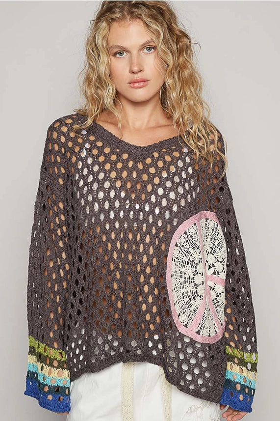 Peace Oversized Sweater