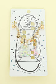 Rhinestone & Pearl Embellished Shoe Chain and Charm Set Robin Boutique