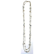 Rosaried Stationed Double Strand Necklace