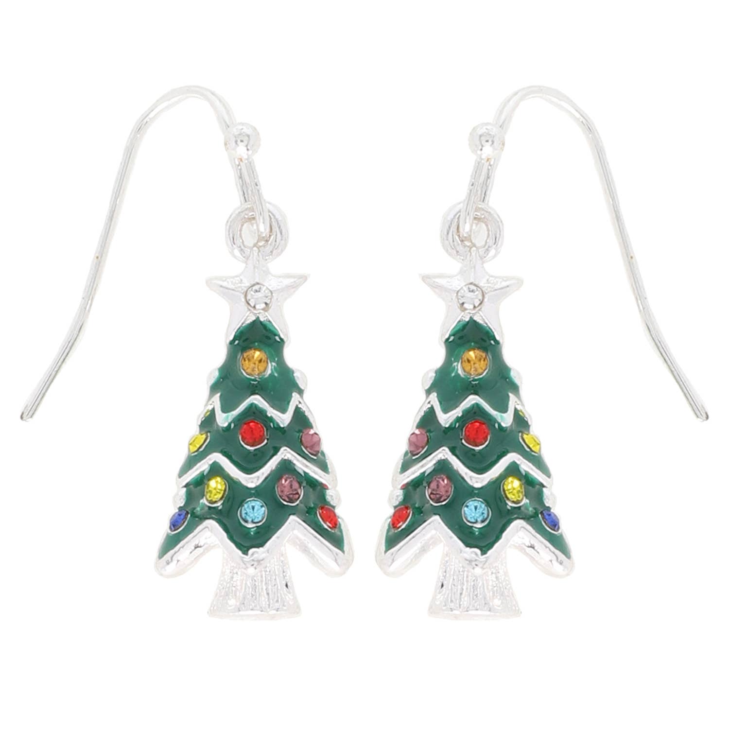 Christmas Tree Dangle Earrings Robin Boutique