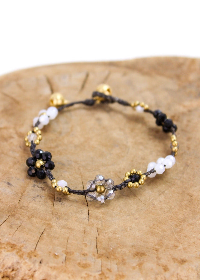 Crystal Flower Anklet