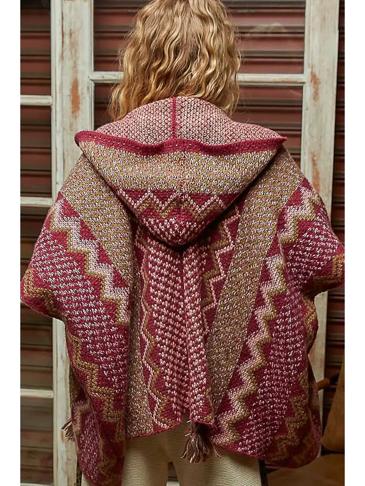 Boho Poncho Cardigan