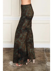 Flocked Velvet Palazzo Pant by Paparazzi