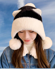 Cozy Plush Panda Earflap Hat Robin Boutique