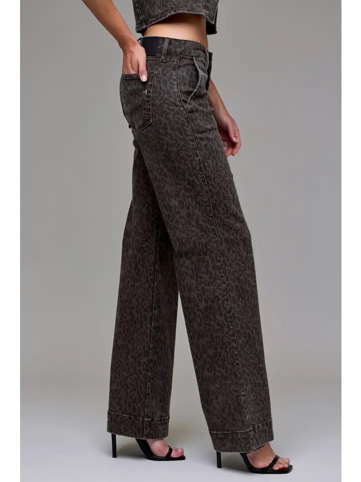 Cheetah Happi Jean by Hidden Jeans