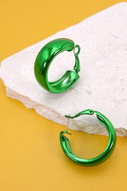 X-MAS SHINY HOOP EARRINGS