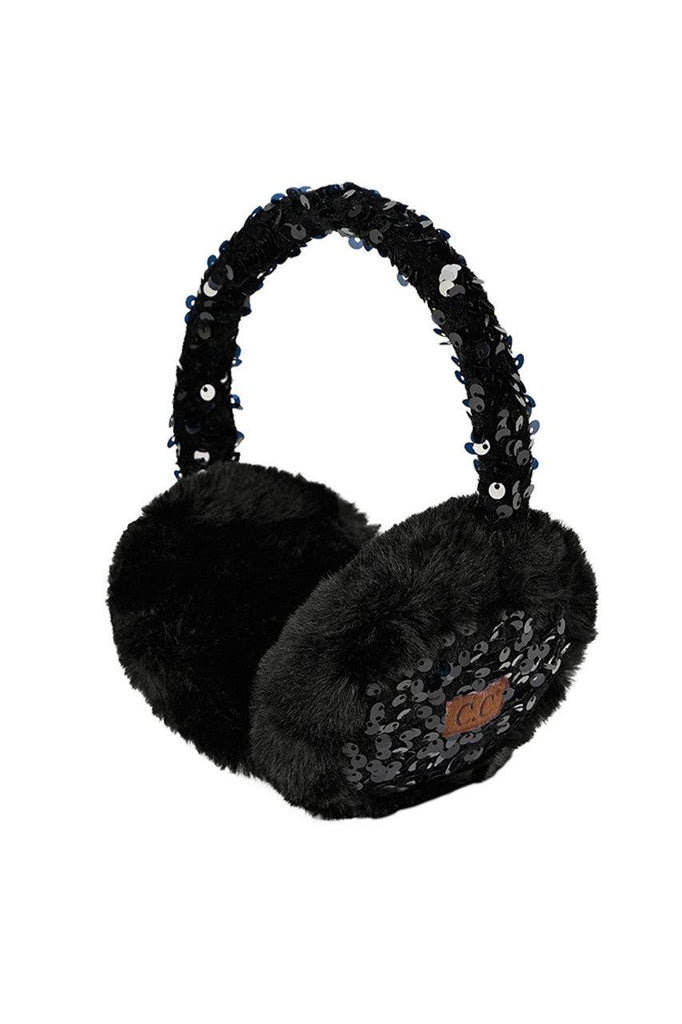 C.C Faux Fur Sequin EARMUFFS-EM-4282 - Robin Boutique-Boutique 