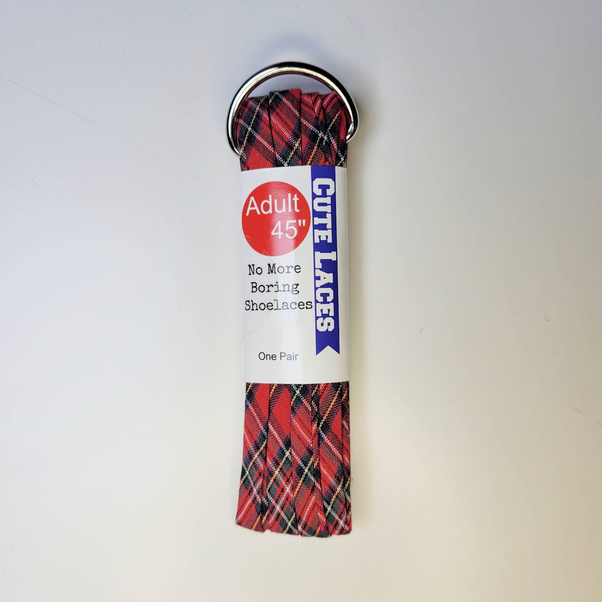 Red Plaid Cute Shoe Laces -  for Adults & Kids Robin Boutique