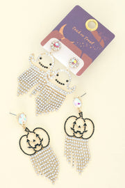 Halloween Crystal Tassel Earrings Robin Boutique
