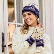 Sadie Blue Knit Beanie By Many Hands