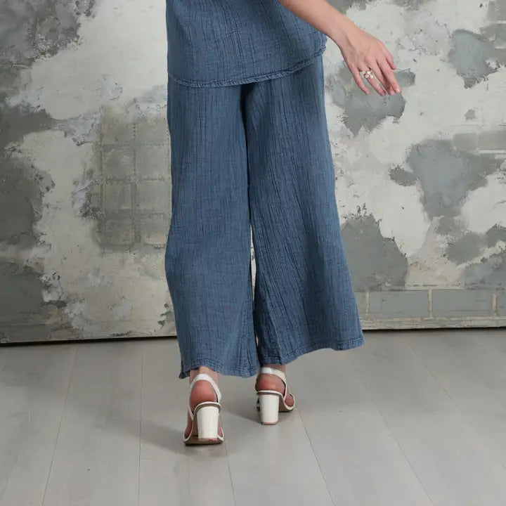 Embroidered Gauze Capri by Avanti del Amour