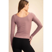 Recycled Butter Round Neck Top