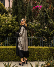 Penny Deluxe Gunmetal Faux Fur Jacket Robin Boutique