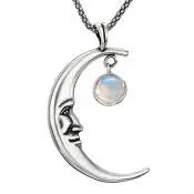 Moon Pendant Necklace
