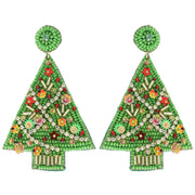Christmas Tree Jeweled Post Earrings Robin Boutique