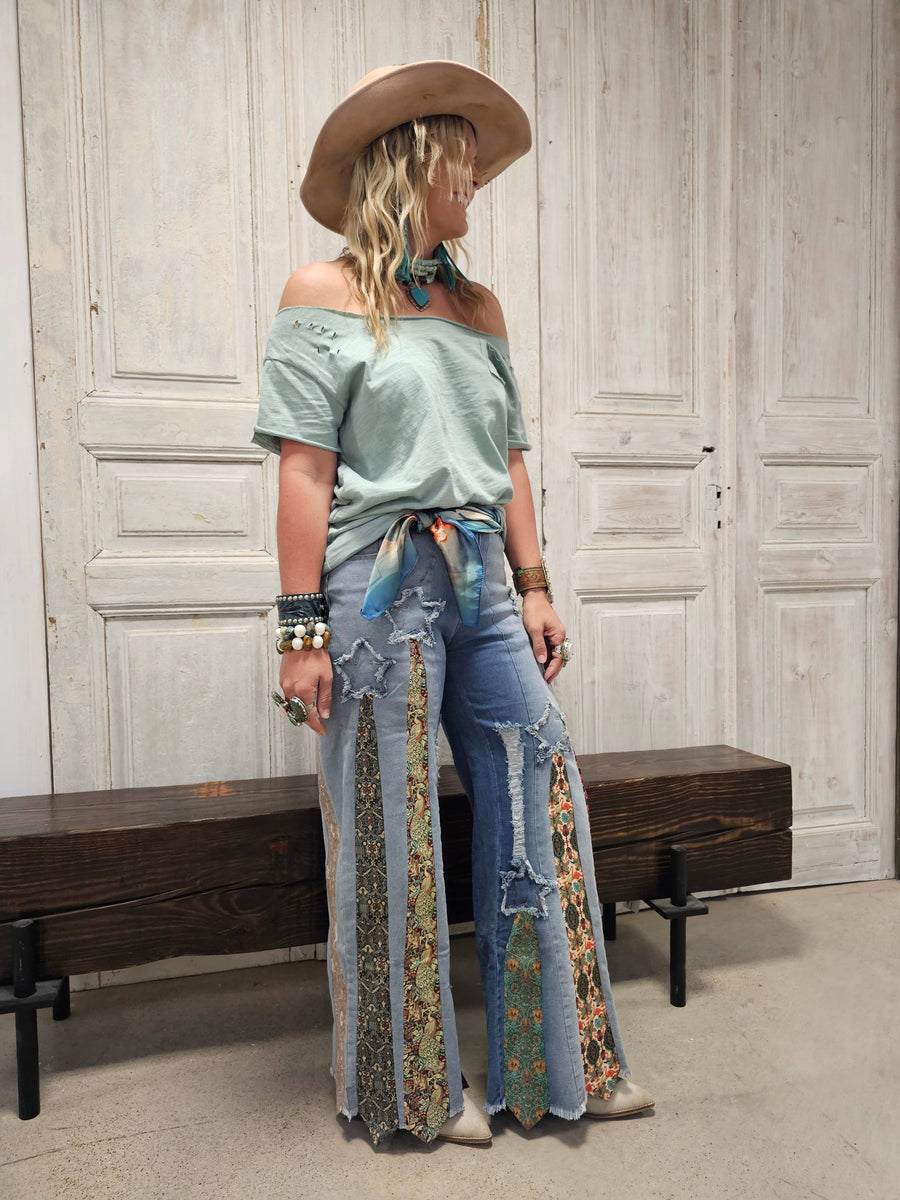 Vintage Tie Jeans
