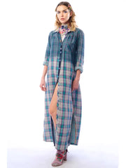 Kaitlin Button Shirt Dress/Duster by Aratta