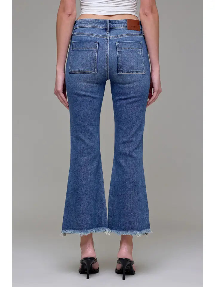 Happi Cargo Cropped Flare by Hidden Jeans