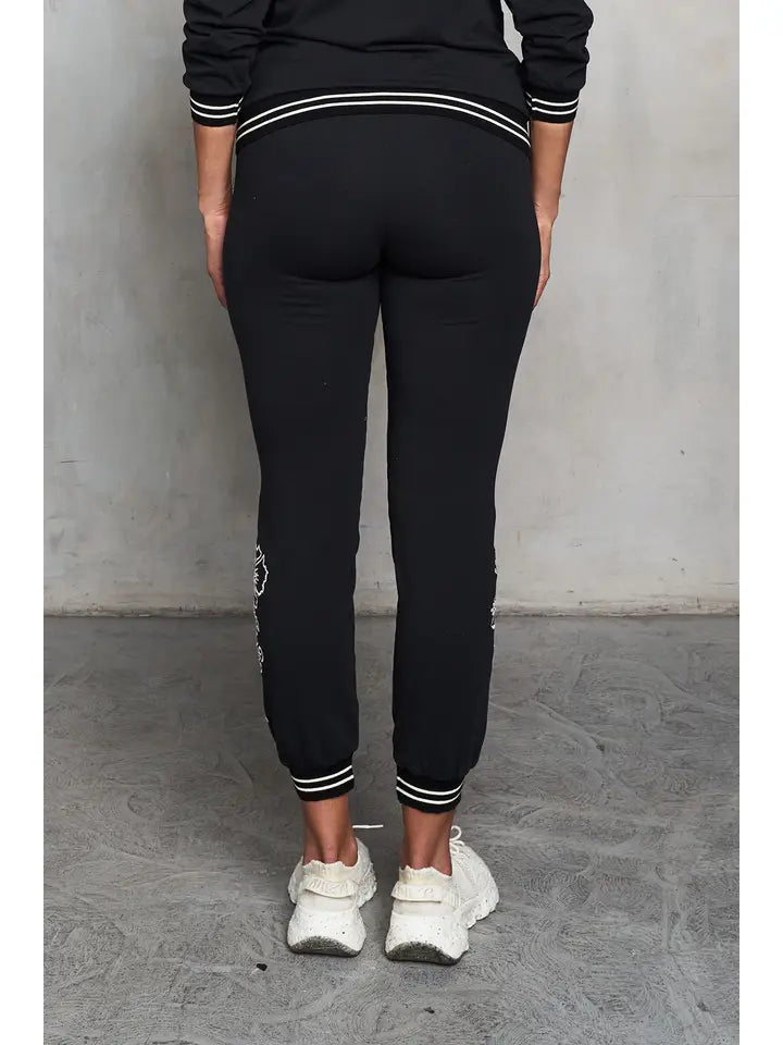 Embroidered French Terry Jogger by Paparazzi