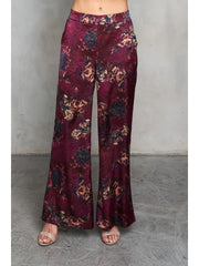 Verona Print Satin Pant by Paparazzi