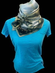 Electric Blue Rip Tattered Shirt by A Rare Bird Robin Boutique