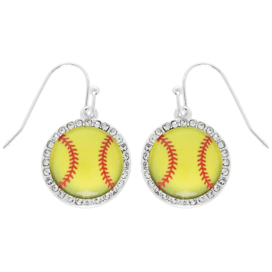 Gameday Softball Dangle Earrings Robin Boutique