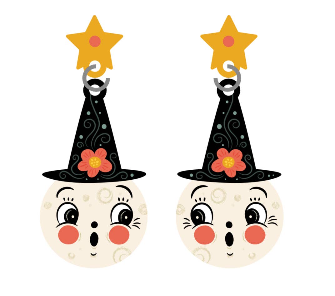 Bloomin' Luna Witch Statement Earrings by Johanna Parker x Lipstick & Chrome Robin Boutique